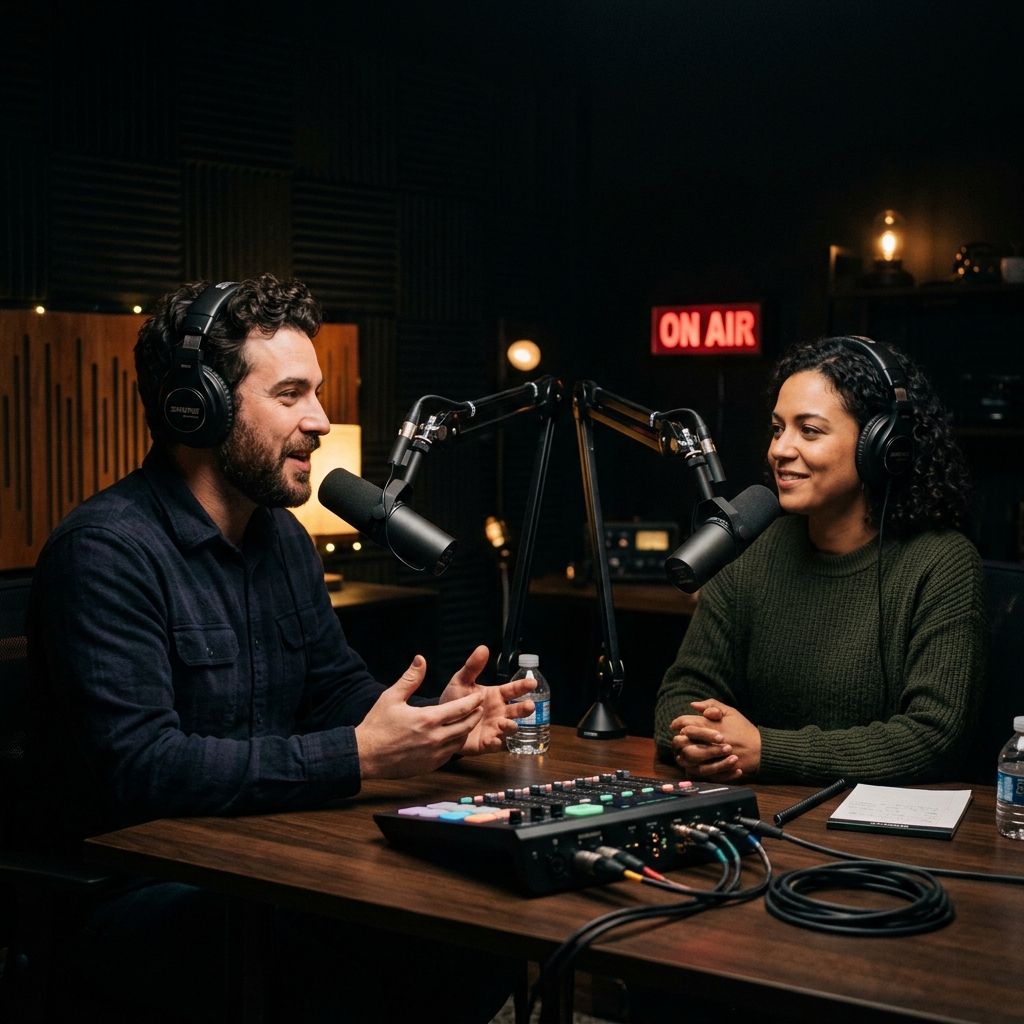 Podcast Recording Session